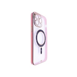 Magnetic Case with Camera Lens Q Series For Apple iPhone 14 Pro Pink